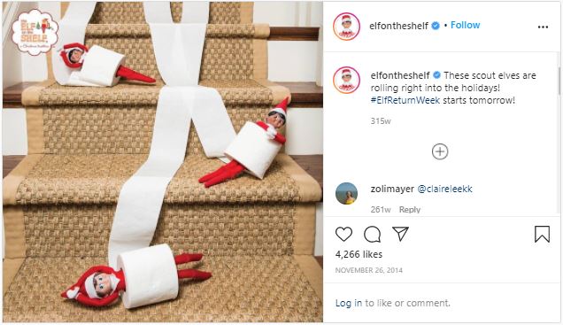 Elf on the stairs